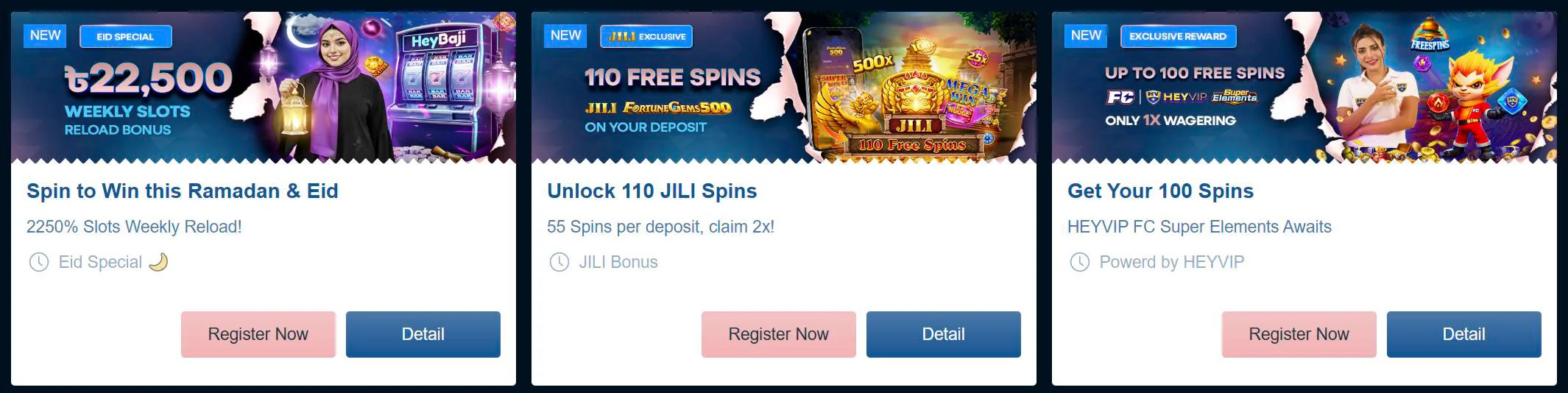 welcome bonus heybaji